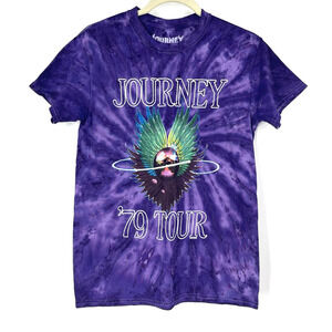 Journey '79 Tour Purple Tie Dye T-Shirt Size Small